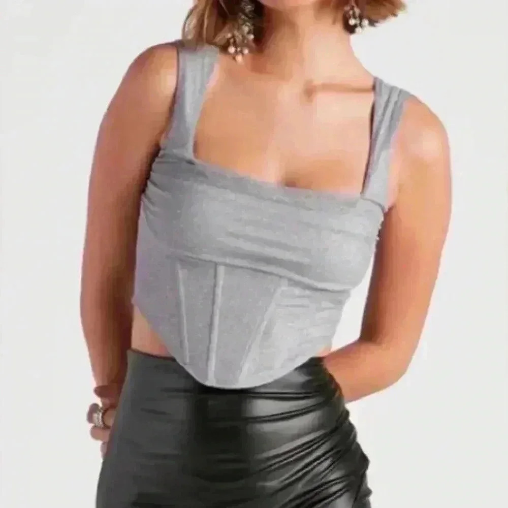 Windsor Women’s Sparkle Corset Bustier Top‎ Size S